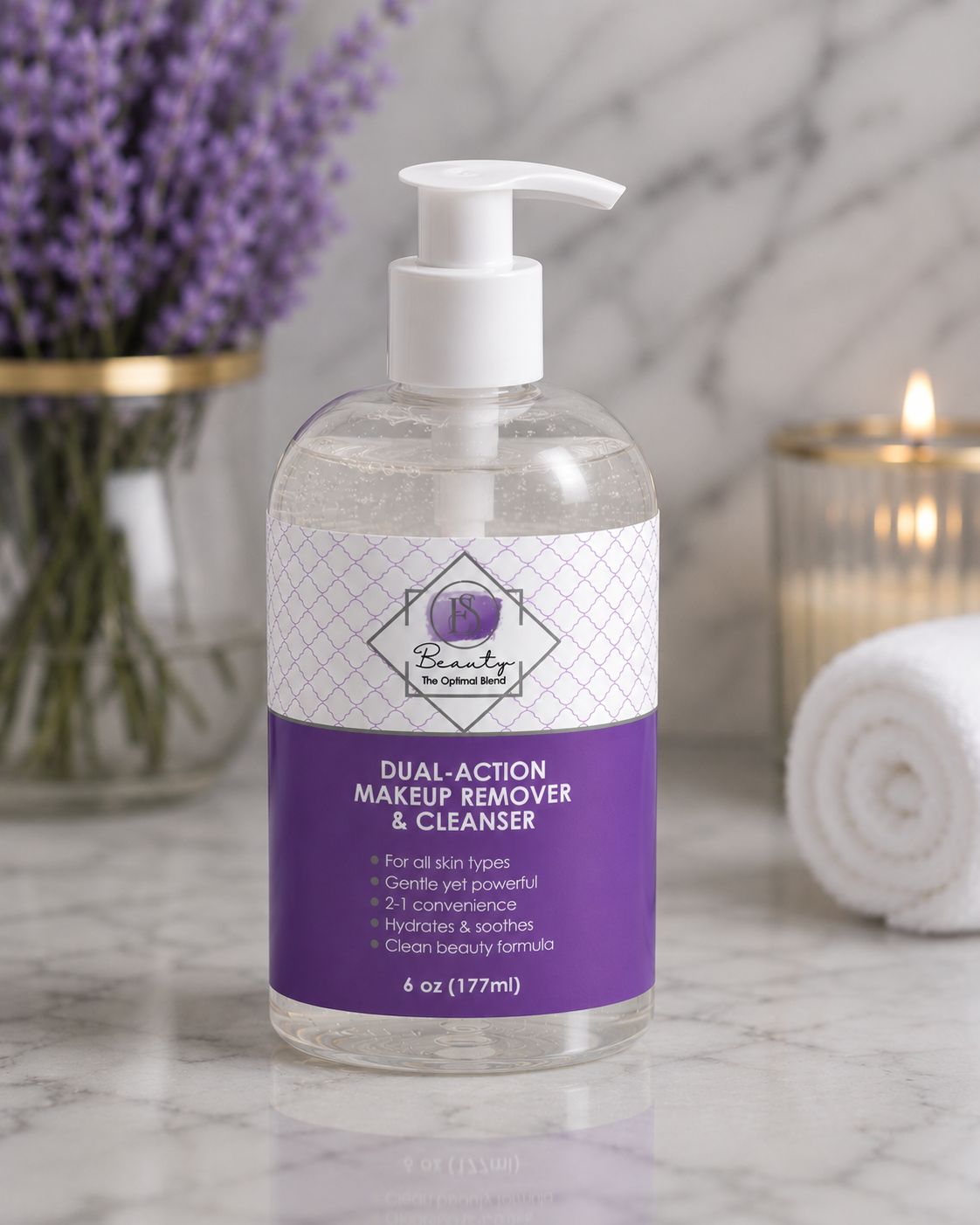 Dual-Action Makeup Remover & Cleanser